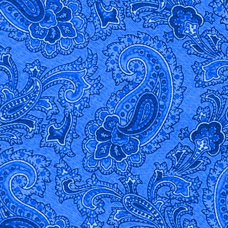 Bright Blue Paisley Background Seamless Pattern Background Image