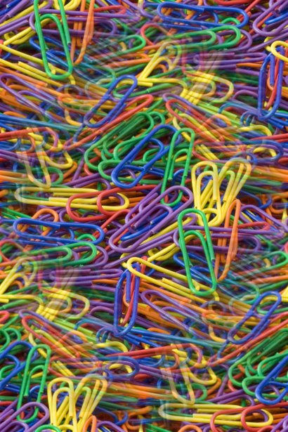 Colorful Paper Clips Background Image, Wallpaper or Texture free for