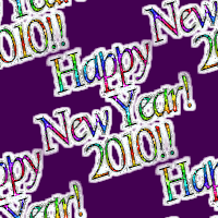 Happy New Year 2010 Glitter On Purple Background Image, Wallpaper or