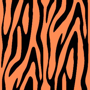 orange zebra print