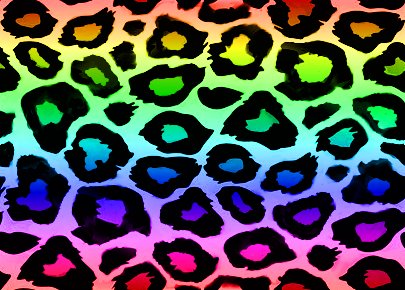 Download Rainbow Cow Print Wallpaper