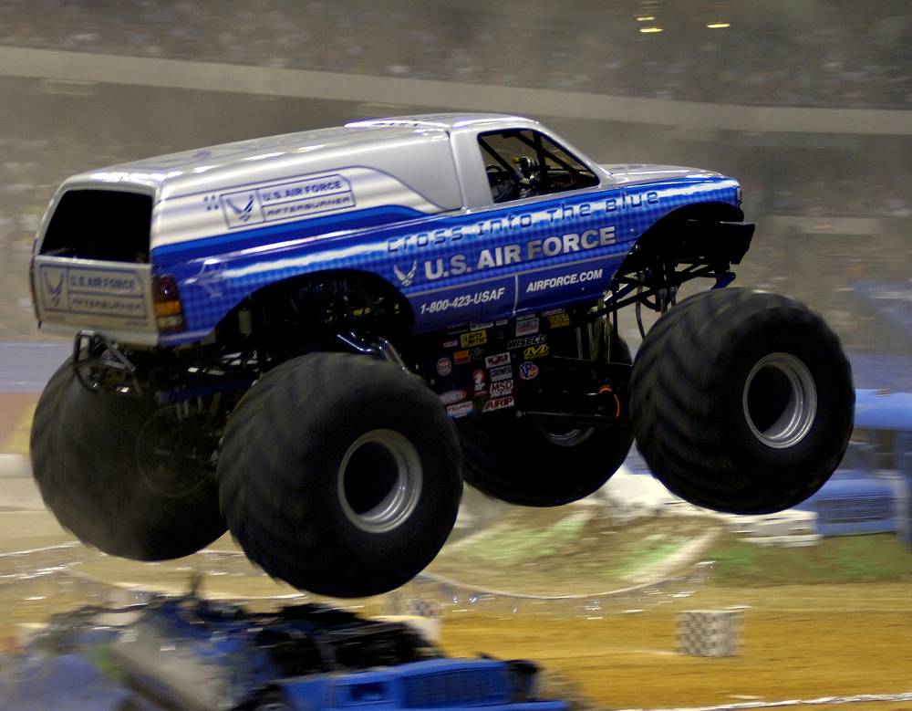 MySpace US Air Force Monster Truck Background Twitter Backgrounds 