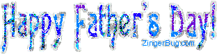 Another FathersDay image: (fathers_day_blue_glitter2) for MySpace from ZingerBug.com