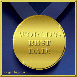 Another FathersDay image: (worlds_best_dad_medal) for MySpace from ZingerBug.com